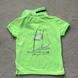 Mayoral Green Polo Shirt Lightweight Casual Top